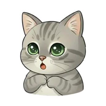 Portrait en dessin du chat Blue.