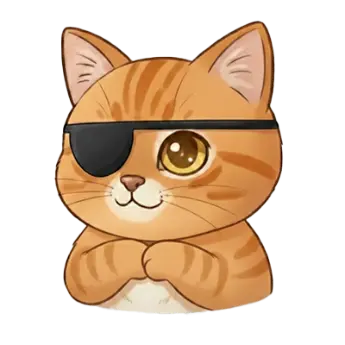 Portrait en dessin du chat Hiver